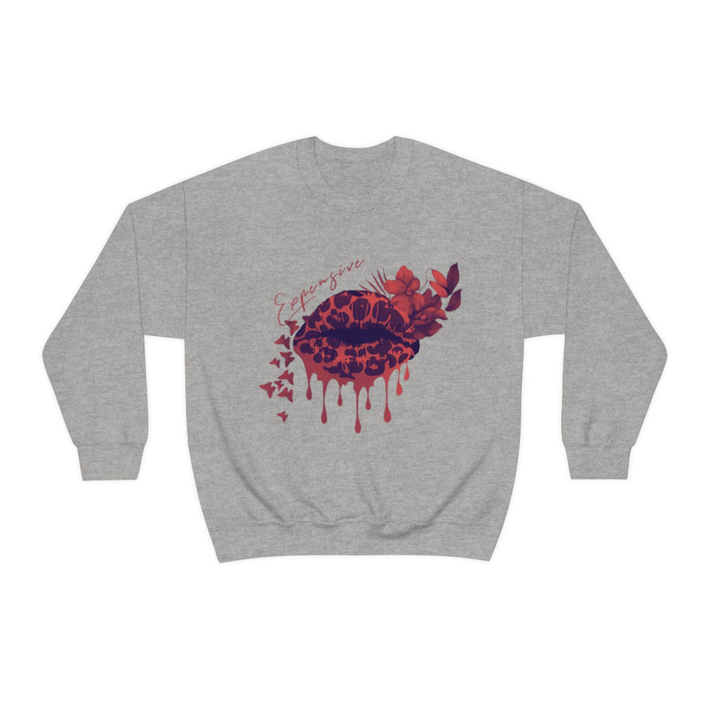 Heavy Blend Crewneck Expensive Lips Sweatshirt