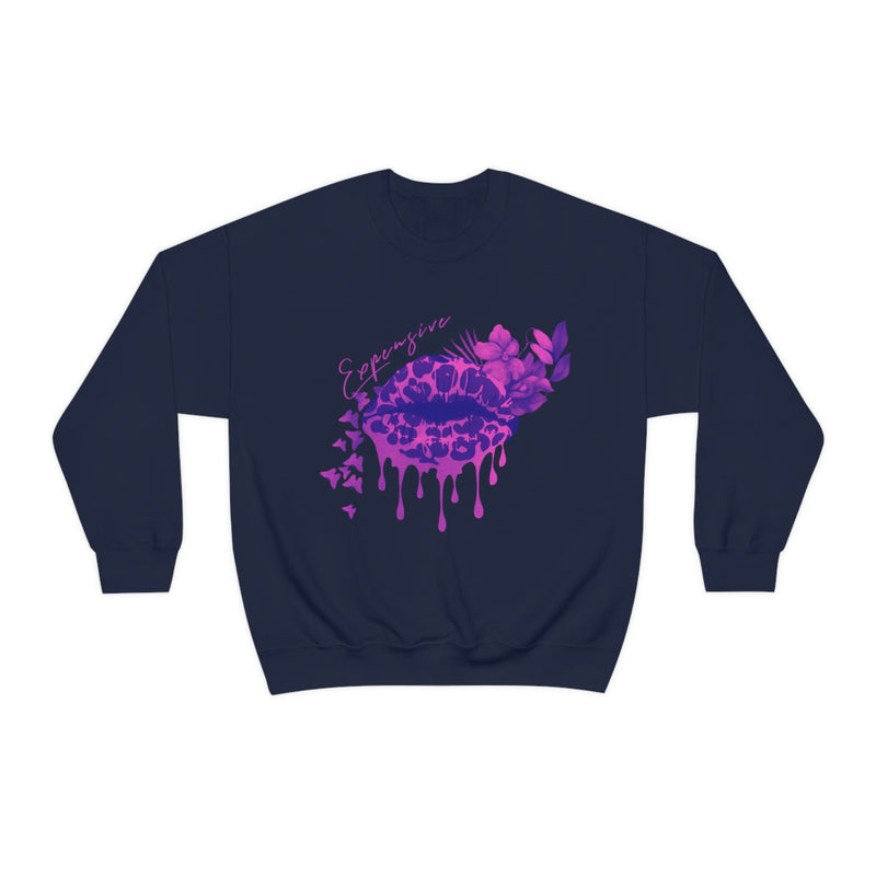 Heavy Blend Crewneck Expensive Lips Sweatshirt