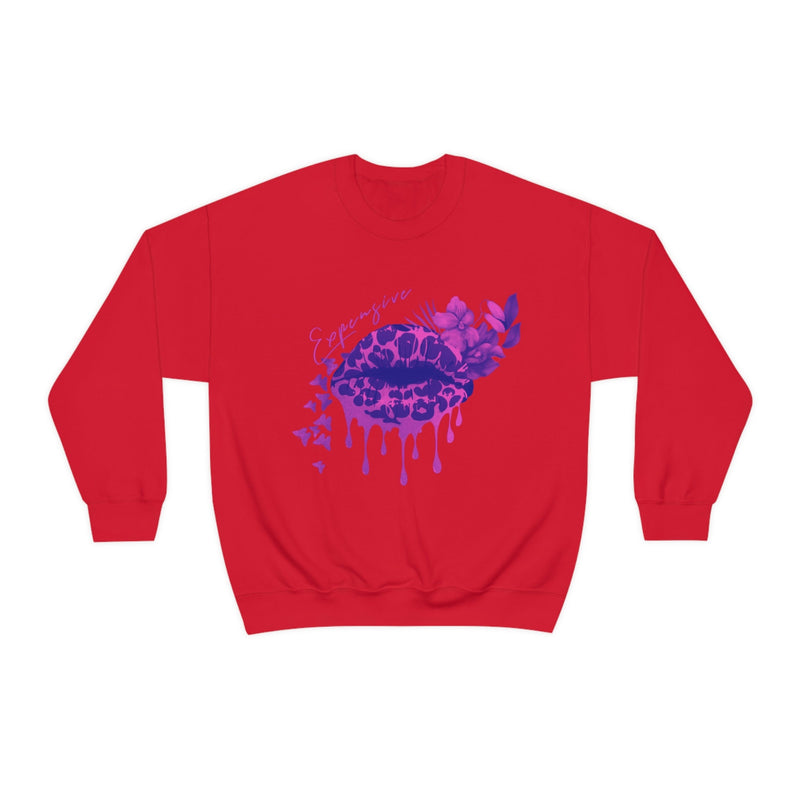 Heavy Blend Crewneck Expensive Lips Sweatshirt